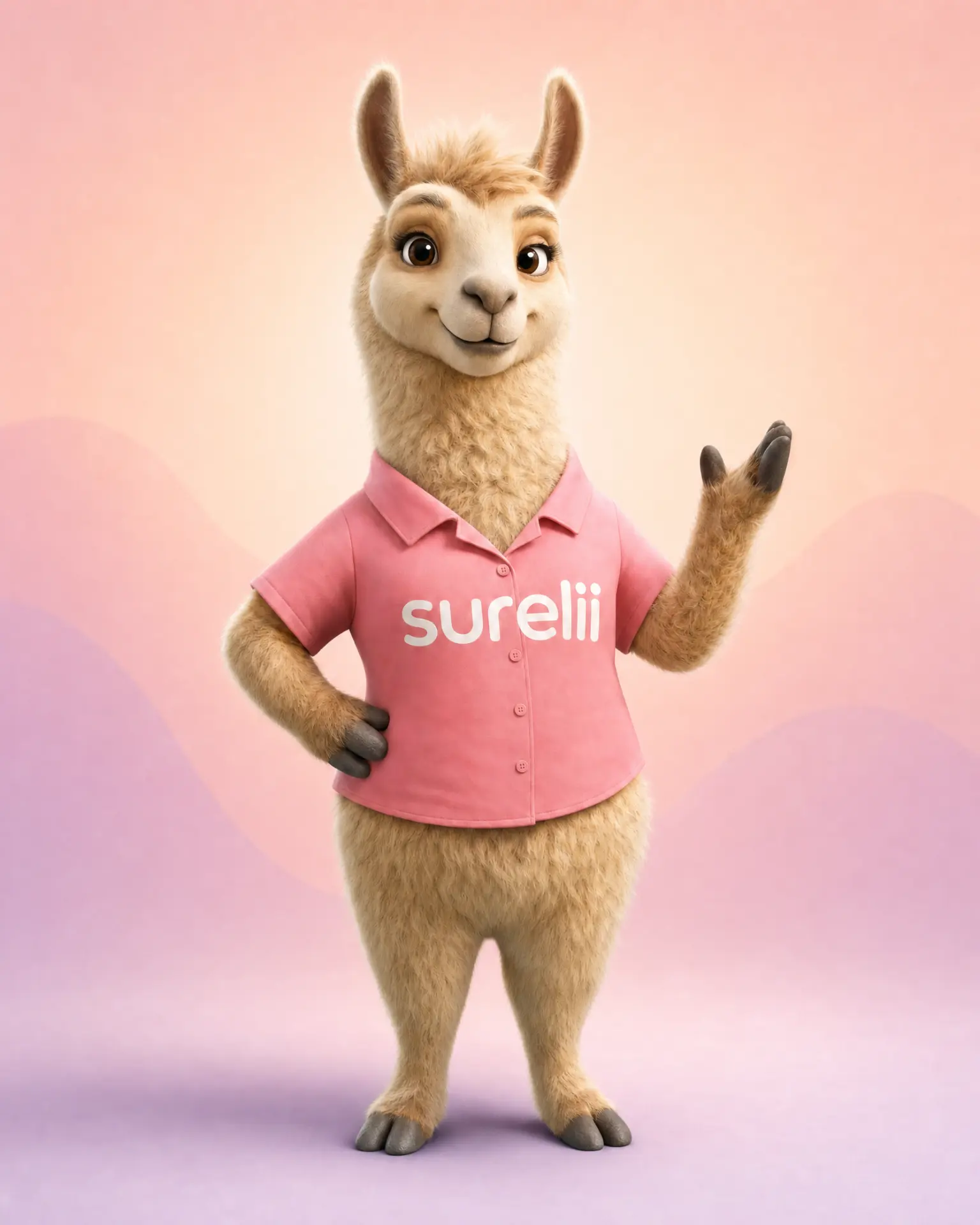 Surelii llama mascot